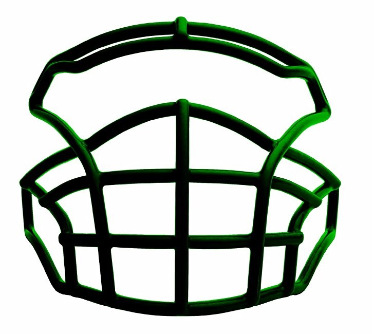 Xenith Pursuit Football Facemask, Dark Green