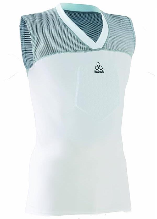 McDavid Hexpad Hexmesh Sternum Shirt Youth Gray Small