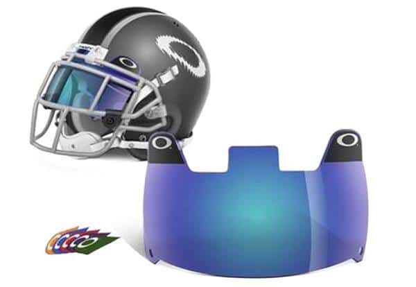 Blue Oakley Football Eyeshield